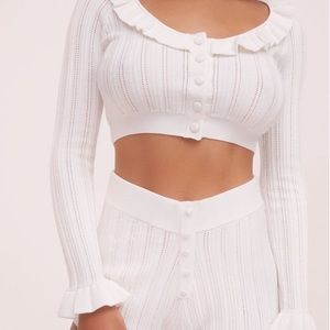 For Love & Lemons Cardigan and Short Set